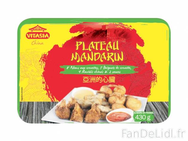 Plateau mandarin , prezzo 4.49 € per 430 g, 1 kg = 10,44 € EUR. 
- Composé ...