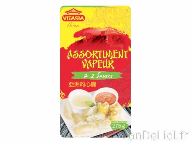 Assortiment vapeur crevettes , prezzo 3.49 € per 275 g, 1 kg = 12,69 € EUR. ...