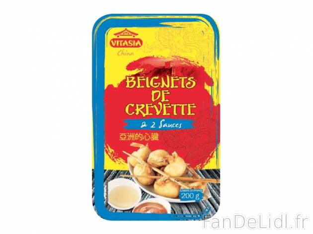 Beignets de crevette , prezzo 2.99 € per 200 g, 1 kg = 14,95 € EUR. 
- Avec ...