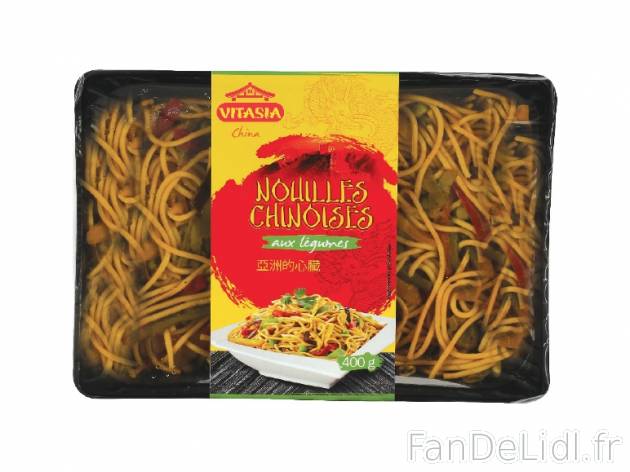 Nouilles chinoises aux légumes , prezzo 2.49 € per 400 g, 1 kg = 6,23 € EUR.