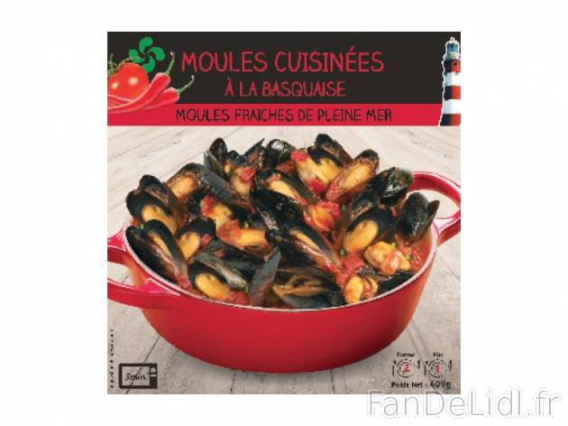 Moules cuisinées à la basquaise , prezzo 3.69 &#8364; per 600 g, 1 kg = 6,15 ...