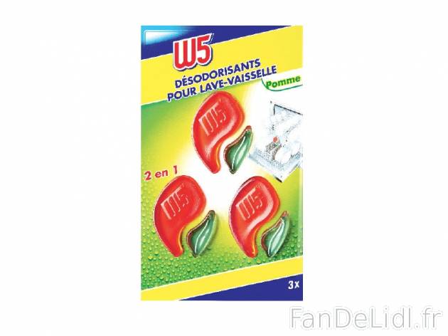 3 désodorisants 2 en 1 pour lave-vaisselle , prezzo 1.49 € per 3 doses au choix ...