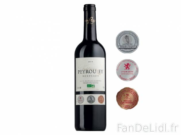 Bordeaux bio Château Peyrouley 2014 AOC , prezzo 4.49 € 
- Température optimale ...