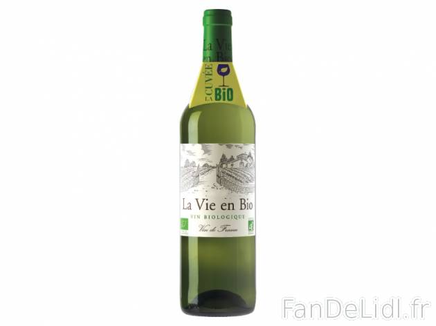 Vin de France blanc bio , prezzo 2.79 € per 75 cl, 1 L = 3,72 € EUR. 
- Température ...