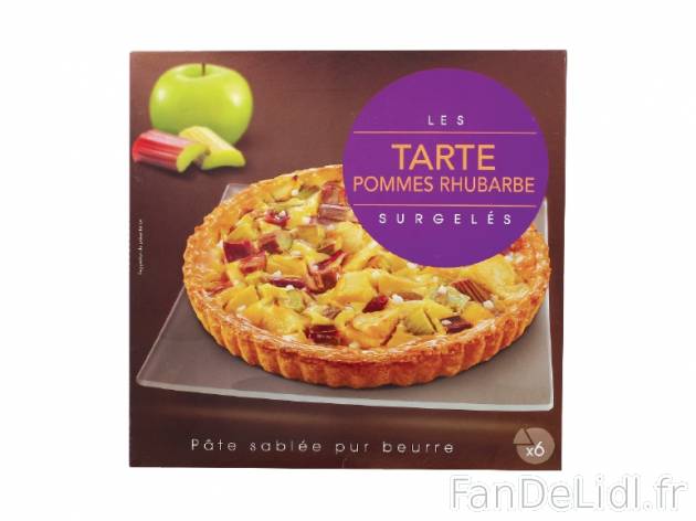 Tarte pommes-rhubarbe , prezzo 3.49 € per 500 g, 1 kg = 6,98 € EUR.