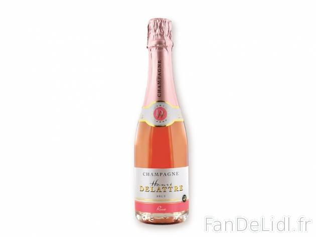 Champagne Brut rosé Henri Delattre AOP , prezzo 7.99 € per La demi-bouteille ...