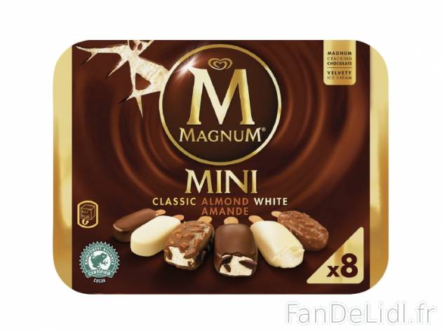 Magnum mini , prezzo 1.69 € per 400 g, 1 kg = 4,23 € EUR. 
- 2.42 € - 0.73 ...