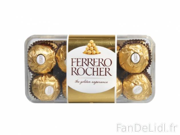 Mon Chéri x 16 ou Ferrero Rocher x 16 ou Rafaello x 16 , prezzo 5.23 € per Soit ...