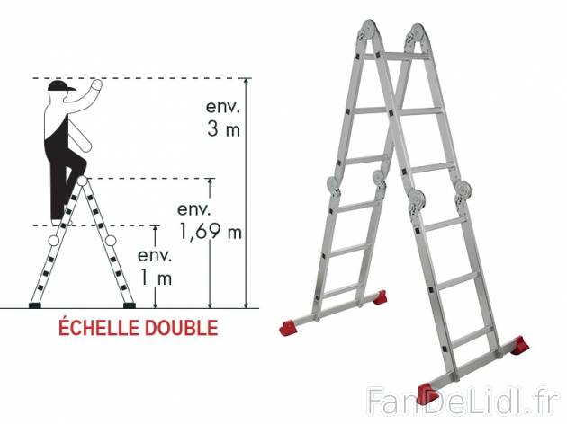 Echelle multifonction 4 x 3 marches , prezzo 63.99 € per L&apos;unité 
- ...