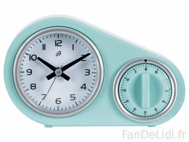 Horloge de cuisine avec minuteur , le prix 4.99 € 
- À poser
- Env. 17 x 10 ...