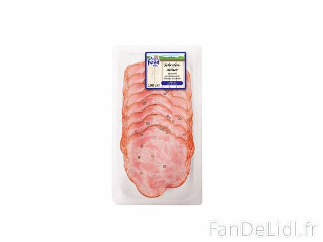Saucisses de viande ou carré de porc cuit en tranches , le prix 1.49 € 

Caractéristiques

- ...