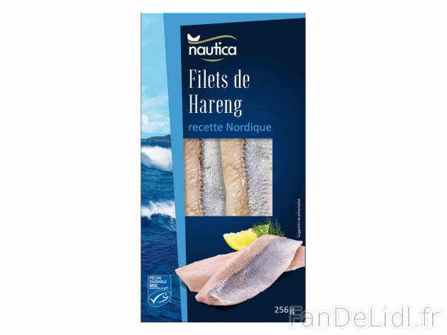 Filets de hareng MSC , le prix 1.89 € 
- Recette nordique 
Caractéristiques

- ...