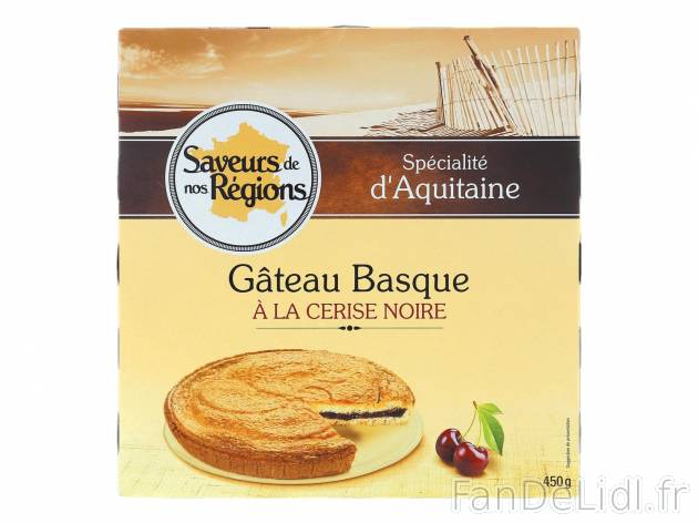 Gâteau basque à la cerise noire1 , prezzo 3.49 € per 450 g 
- Une pâte dorée ...