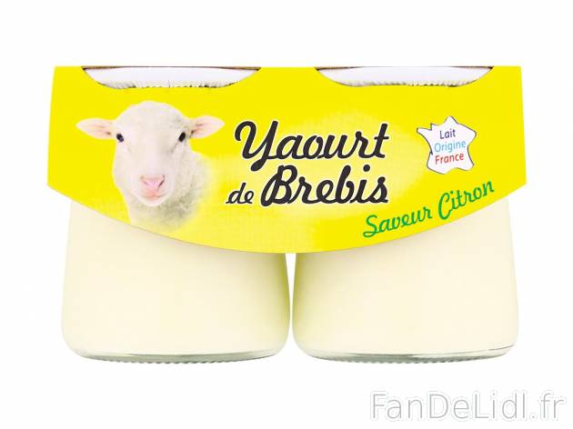 Yaourts de brebis1 , prezzo 1.19 € per 2 x 125 g au choix 
- Au choix : citron ...