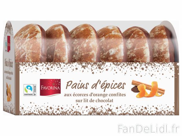 Pains d’épices au chocolat , le prix 0.99 € 

Caractéristiques

- Fairtrade ...