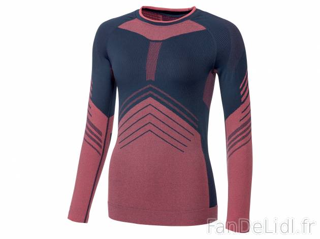 T-shirt de ski technique femme , le prix 14.99 € 
- Du S au XL selon modèle.
- ...
