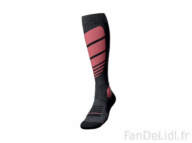 Chaussettes de ski femme , le prix 5.99 € 
- Du 35/36 au 45/46 selon modèle
- ...