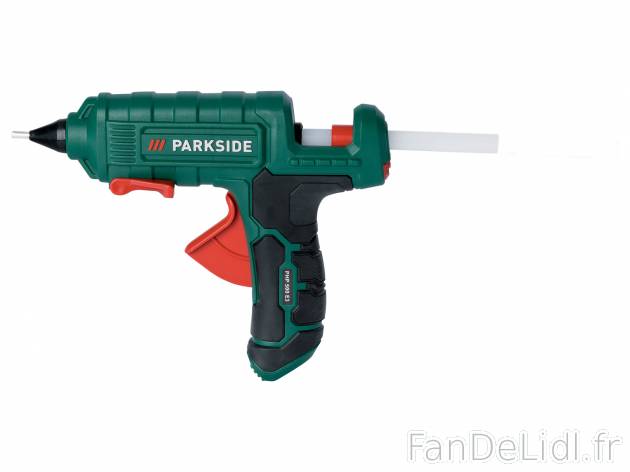 Pistolet à colle Parkside PHP 500 E3, le prix 9.99 € 
2 modes de fonctionnement ...