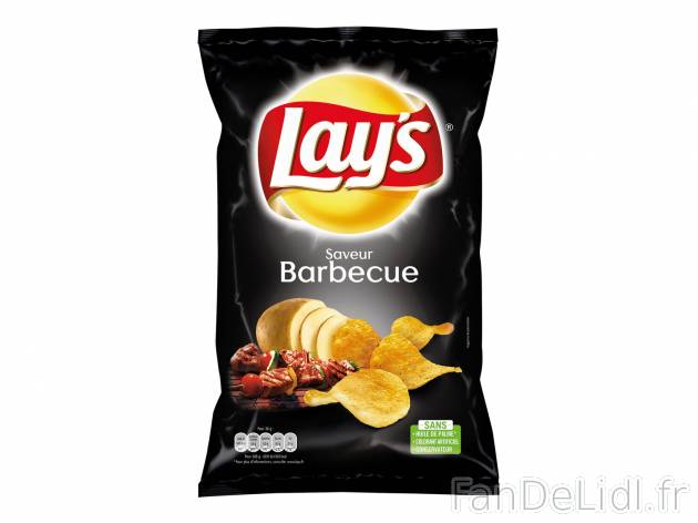 Lays Chips saveur barbecue , le prix 0.90 € 
- Le paquet de 200 g : 1,20 € ...