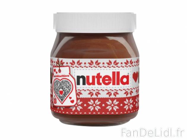 Nutella , le prix 2.07 €  
-  Inédit chez Lidl