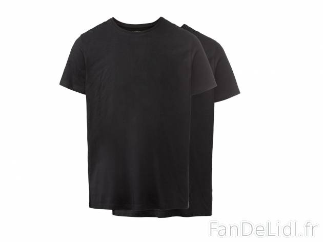 T-shirts homme , le prix 5.99 € 
- Lot de 2 de la même couleur
- Du S au XXL ...