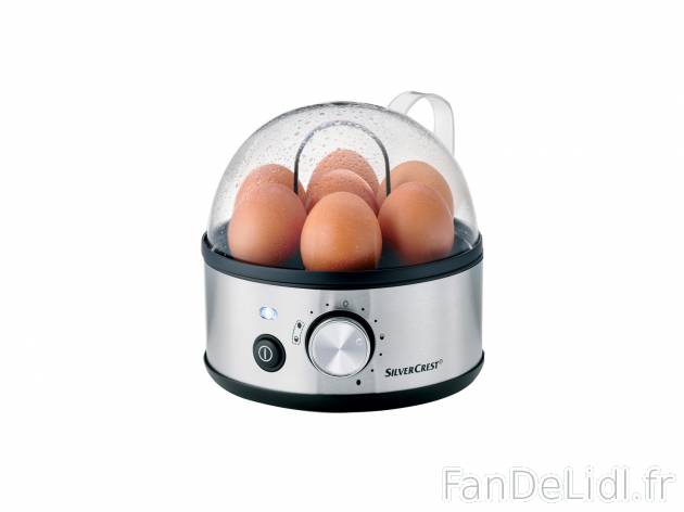 Cuiseur à oeufs , le prix 11.99 € 
- 450 W
- Jusqu’à 7 œufs
- Différents ...