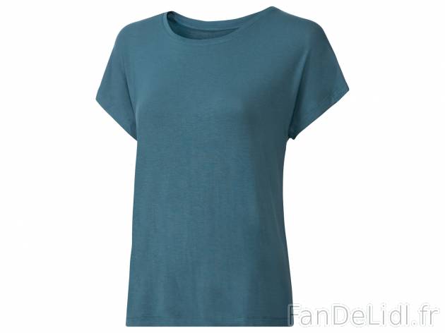 T-shirt technique , le prix 3.99 € 
- Du S au L.
- Ex. 95 % viscose (LENZING™ ...