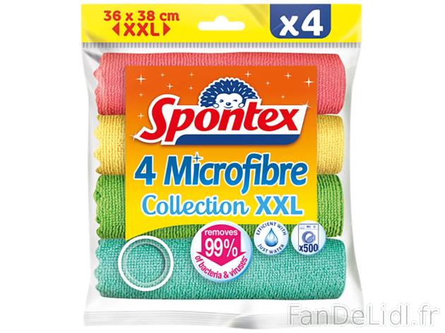 Spontex microfibre XXL , prezzo 4.99 EUR  
Spontex microfibre XXL    
-  Lot de 4
