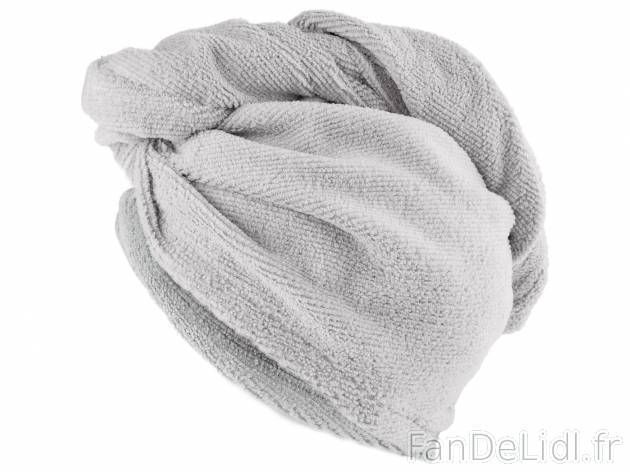 Serviette-turban en microfibre , le prix 1.99 &#8364; 
- Env. 24 x 61 cm
- 100 ...