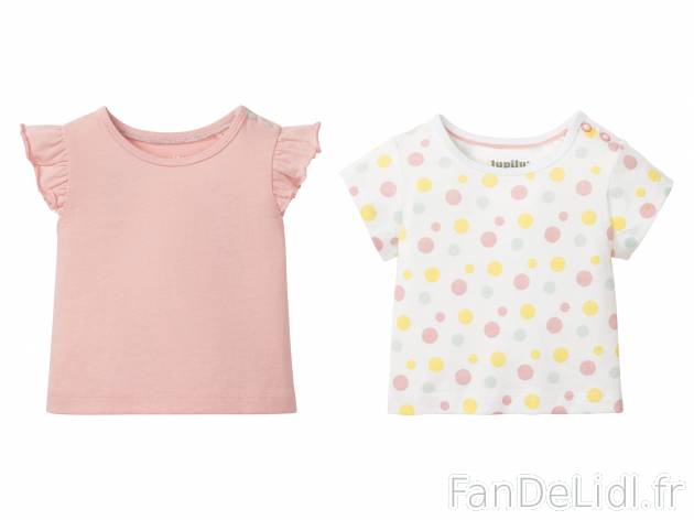T-shirts bébé , le prix 3.99 € 
- Du 0-2 mois (50-56 cm) au 12-24 mois (86-92 ...