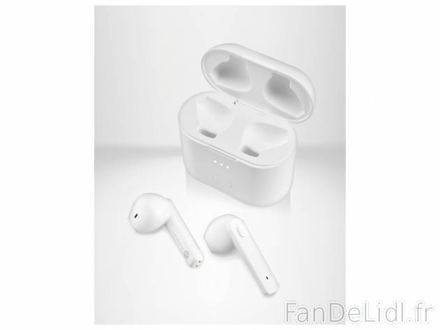 Ecouteurs intra-auriculaires True Wireless Bluetooth® , le prix 24.99 € 
- Écouteurs ...
