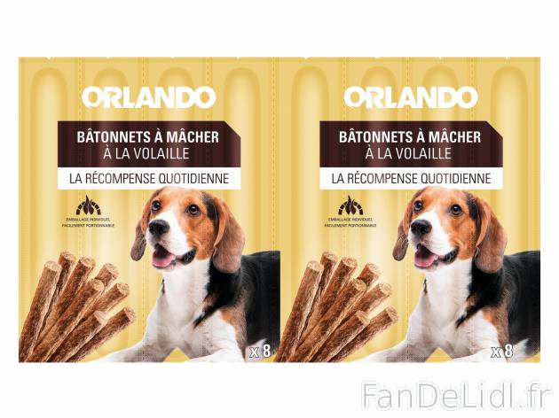 Sticks friandise pour chien , le prix 1.39 € 
- Variétés au choix
- Découvrez ...