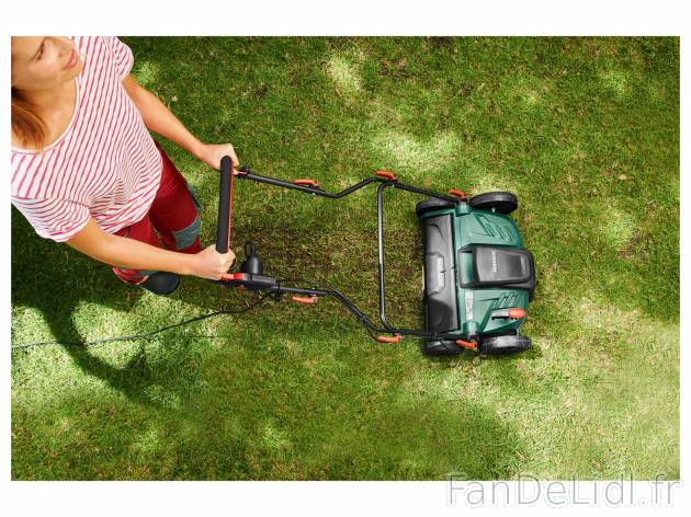 Scarificateur/aérateur de pelouse électrique Parkside, le prix 74.99 € 
- Appareil ...