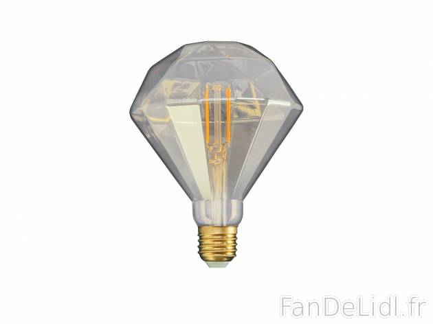 Ampoule LED à filament , le prix 4.99 € 
- E27
- 4,9 W, 490 lm
ou
- E27
- ...
