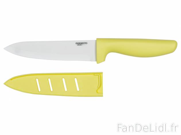 Couteau de cuisine en céramique , le prix 6.99 &#8364; 
- Lame : env. 16 cm
- ...