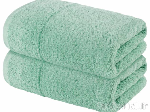 Serviettes en coton bio , le prix 4.99 € 
- Serviettes de toilette : env. 50 ...