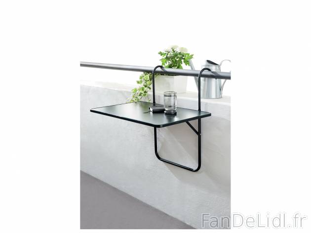 Table de balcon rabattable , le prix 11.99 &#8364; 
- Plateau : env. 60 x 40 ...