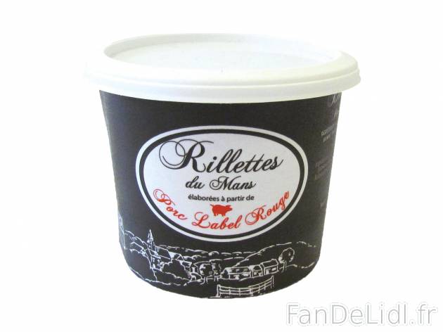 Rillettes du Mans Label Rouge , prezzo 1.99 € per 220 g