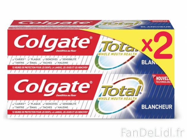 Colgate Total dentifrice , le prix 1.89 €