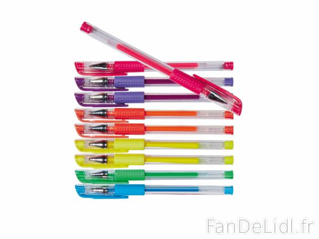 30 stylos rollers à encre gel , prezzo 3.99 € per Le lot 
- 10 x encre à paillettes
- ...