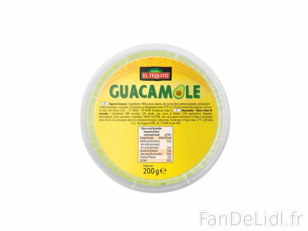 Sauce guacamole épicée , le prix 1.89 € 

Caractéristiques

- Transfo en ...
