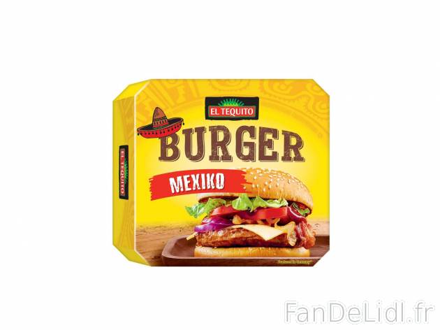 Burger à la mexicaine , le prix 1.99 € 

Caractéristiques

- Transfo en ...