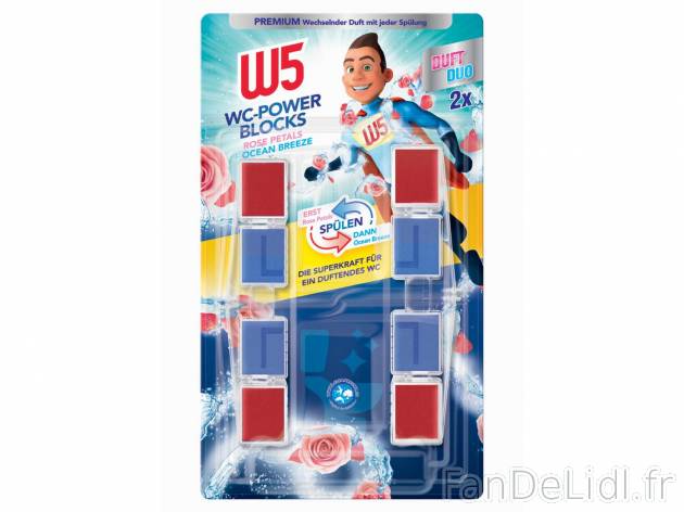 Cubes nettoyants WC , le prix 0.99 €