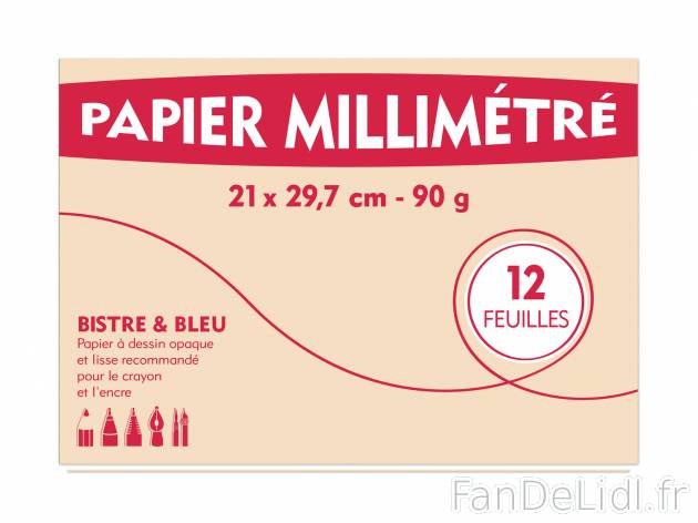 Pochette de papier millimétré ou de papier calque , prezzo 0.99 € per L&apos;unité ...