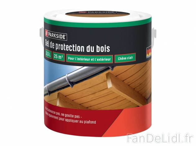 Gel de protection du bois , le prix 6.99 € 
- Au choix : Chêne clair, Noyer, ...