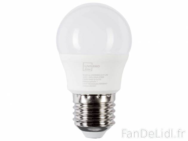 Ampoule LED , le prix 1.99 € 
- Au choix : E27, 3 W, 250 lm, ou E14, 3 W, 250 ...