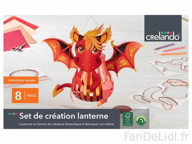 Set de création lanterne , le prix 3.99 € 
- 8 pièces
- Set de création lanterne
- ...