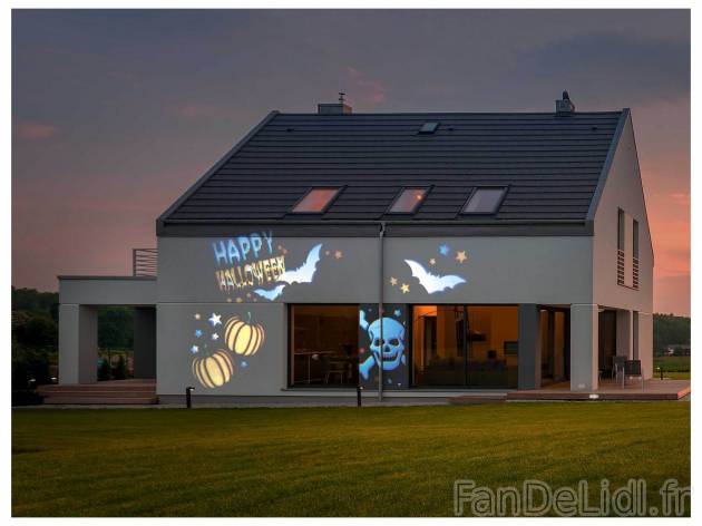 Projecteur LED à motifs interchangeables , le prix 13.99 € 
- Env. 13 x 18 x ...