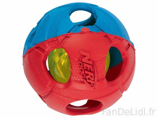 Jouet pour chien Nerf Dog, le prix 5.99 € 
- Balle LED 
- *Dont 0,02 € d&apos;éco-participation ...