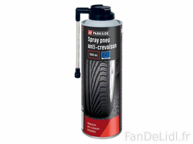 Spray pneu anticrevaison , le prix 3.99 € 
- Env. 500 ml
Caractéristiques

- ...